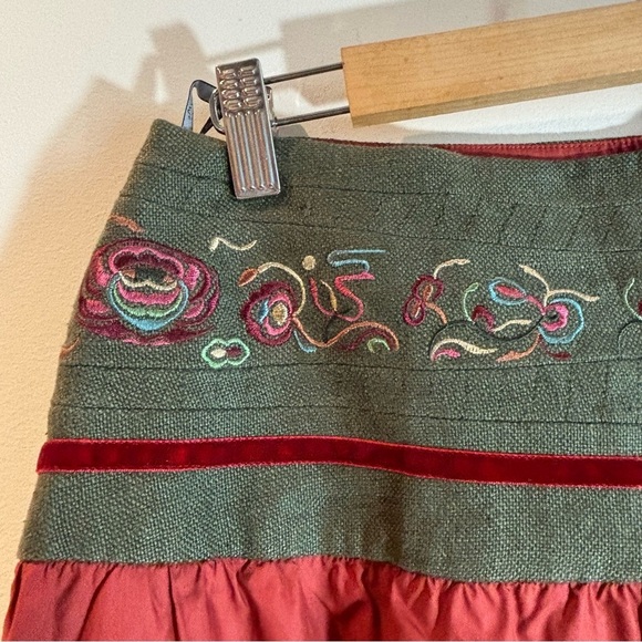 SISSY ME Sz L Pants Harem Style 100% Cotton Ribbed Hem Embroidered Waistband NEW - Picture 2 of 11